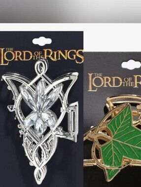 Hot Topic Metal Lord Of The Rings Evenstar Fellowship Leaf Hair Clip Bundle